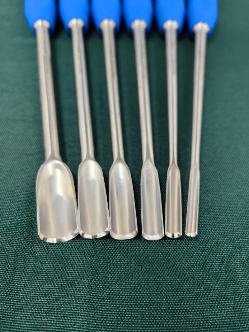 Orthopedic minimally invasive surgical instruments, bone chisel, knife, round , semicircular knife, Emei