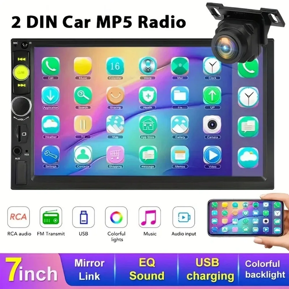 7" MP5 Car Radio Wi…