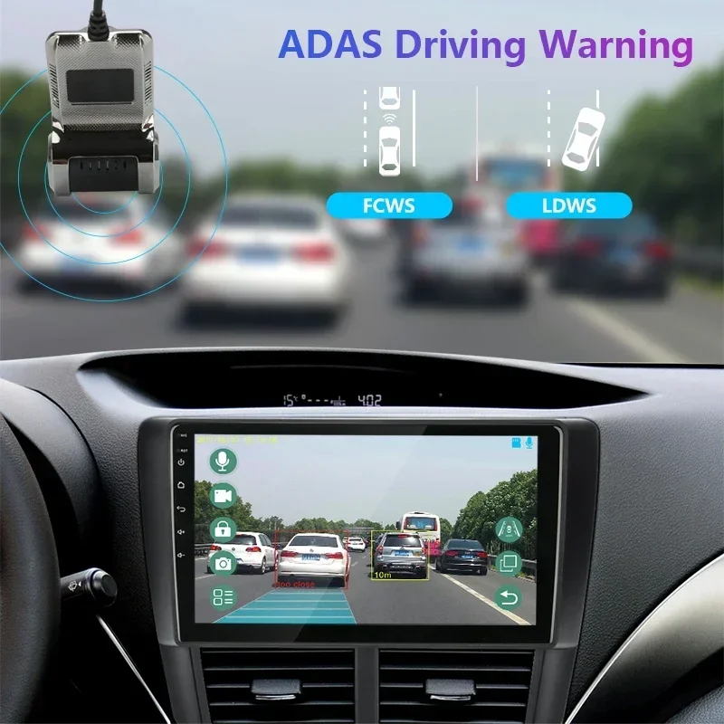 JMCQ Dash Cam ADAS Usb Car DVR For Auto Android Multimedia Player Hidden Type Motion Detection with SD Card Loop Recording