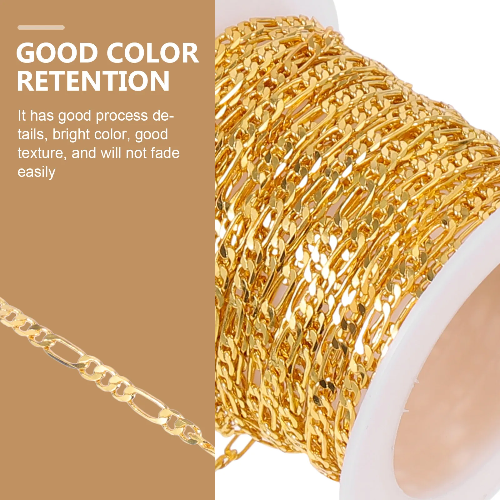 

Цепочка для ожерелья «сделай сам», медный материал, нежный, безопасный, универсальный, не выцветает, гладкая поверхность, материал для изготовления ювелирных изделий, цепочки, ожерелья