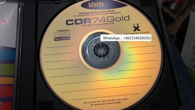 

Диск HHB из 24-каратного золота, Великобритания, 1 пустой CD-R, записывающий диск, специальная музыка CD-R