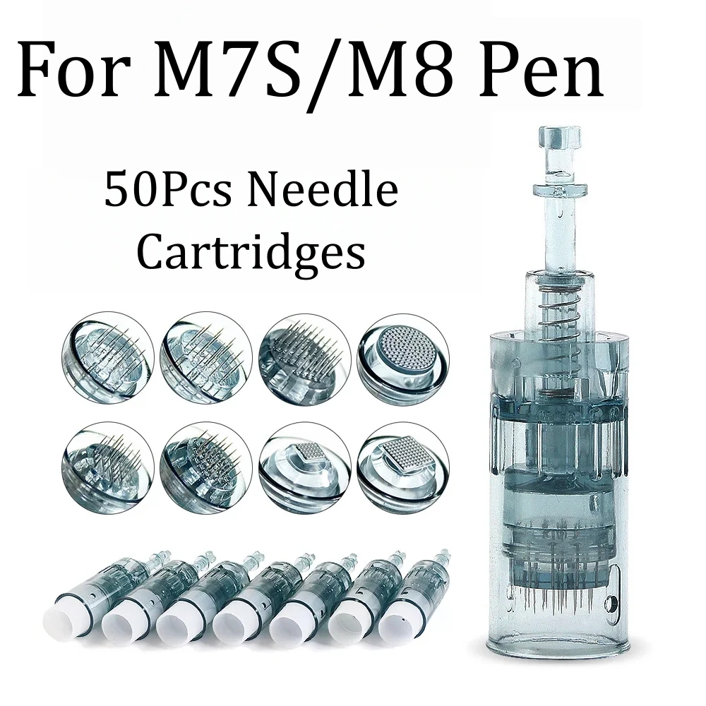 50個入りカートリッジ-マイクロニードル交換針チップ-11-16-24-36-42-ナノ-3d-5d-mts-マイクロニードリングキット-dr-pen-m7s-m8用