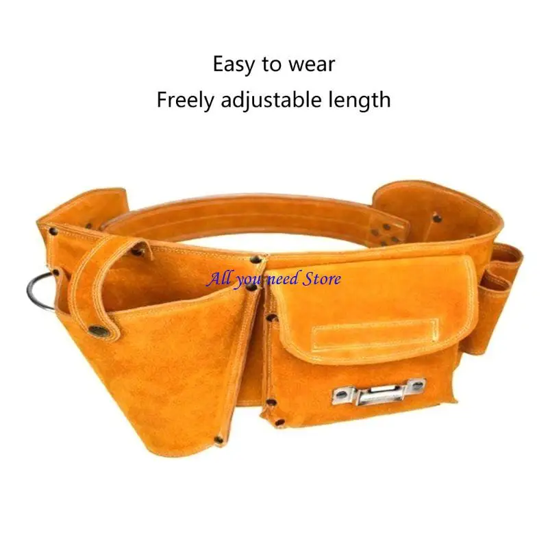 

K9FB Electricians Intourment Bag Практическая корова кожаная талия с многофункциональным ремонтом