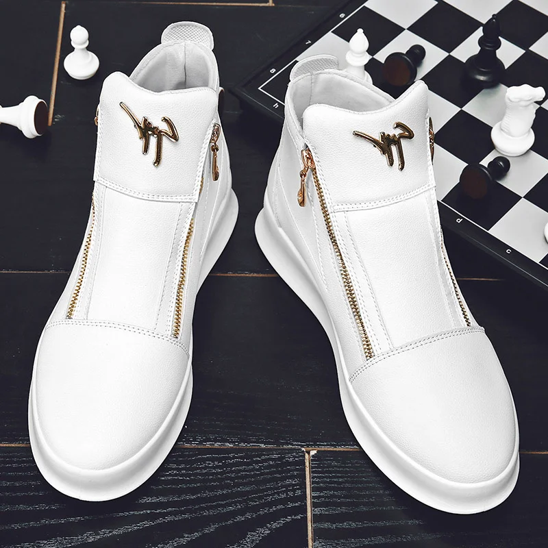 Hot Fashion White Men\'s Sneakers Man High-top Superstar Skateboard Shoes Men Designer Luxury Shoes Trainers Men Leather Sneakers