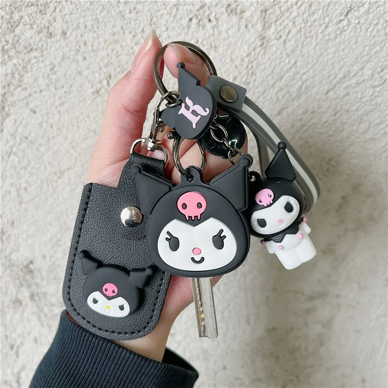 Sanrio Hello Kitty Plush Toys Kuromi Plushies Keychain Pendant for Bag My Melody Cinnamoroll Stuffed Doll Soft Toy