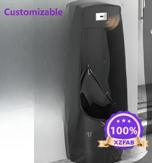 Factory Direct 2026 Urinol de piso de indução automática preta, mictório doméstico de pé para homens adult
