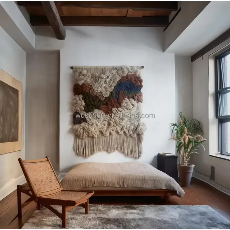Hand-woven Tapestries: Modern Bohemian Fiber Art