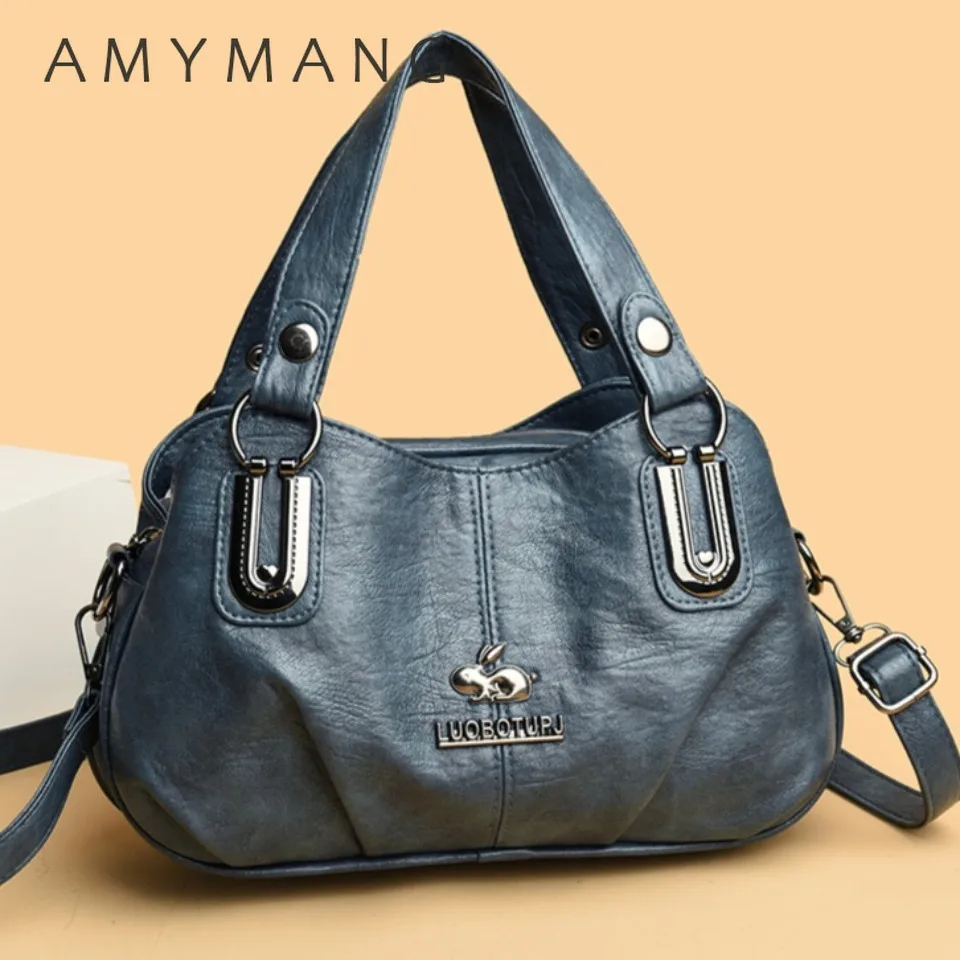 

Genuine Brand Pu Leather Women Handbag Luxury Designer Shoulder Crossbody Bags Ladies Small Messenger Tote Bag for Commuting