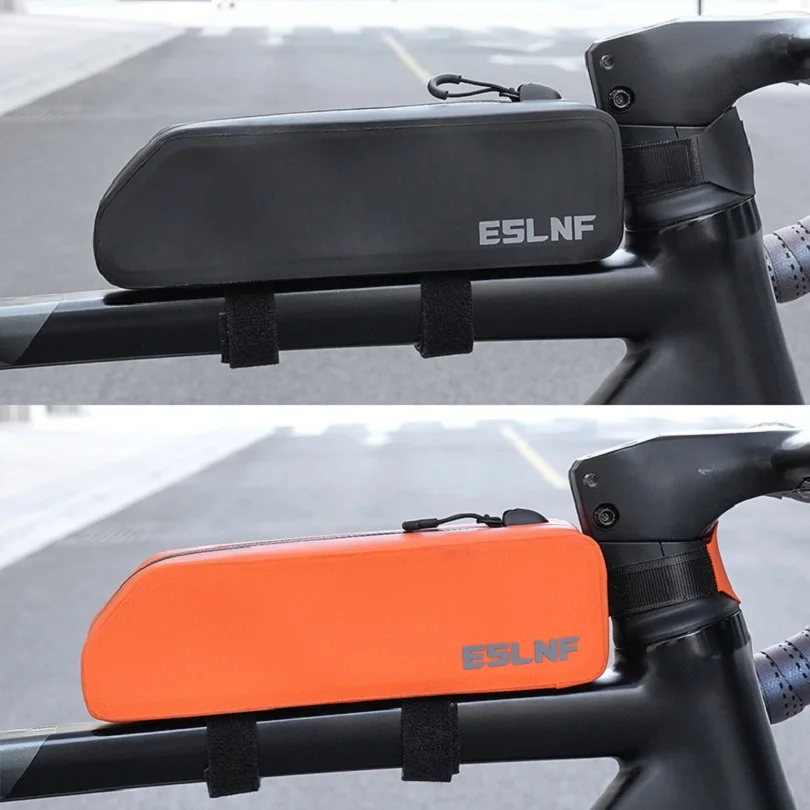 

Hard Shell Waterproof Bicycle Top Tube Bag with Bolts Mounted & Straps Bike Triangle Storage Bag Riding Equipment Bags