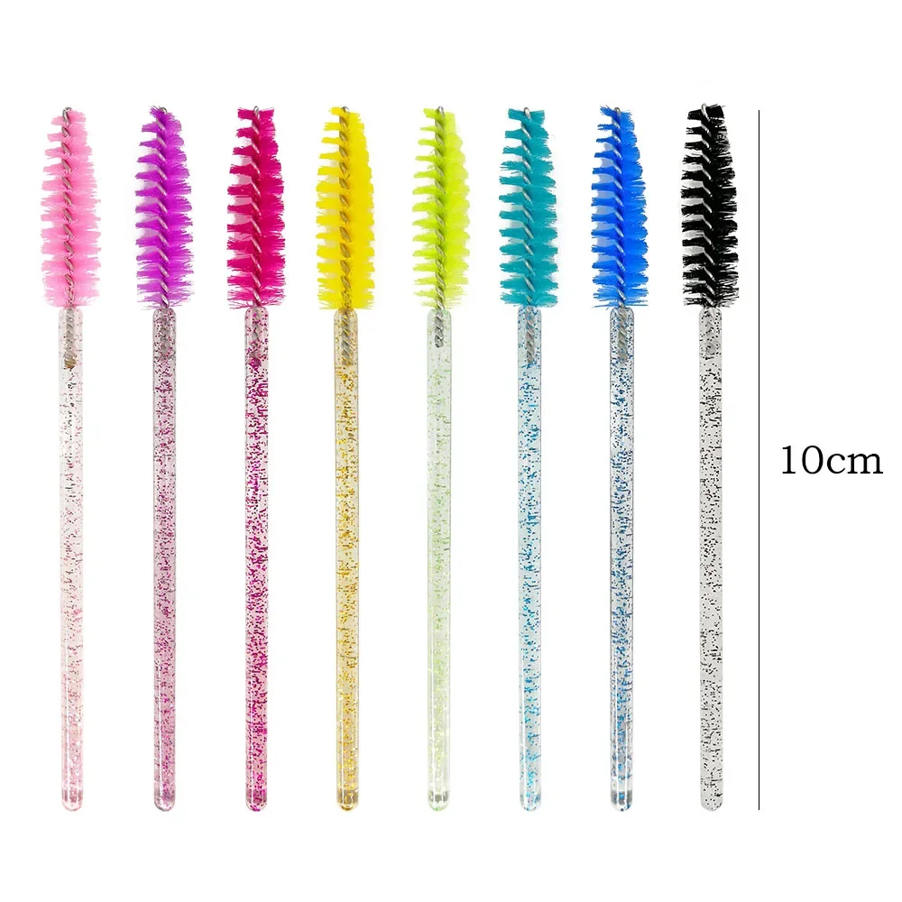 Brosses à cils jetables, outils d'extension de cils, brosse à sourcils, baguettes de Mascara, applicateur, bobines, cosmétiques, 50 pièces