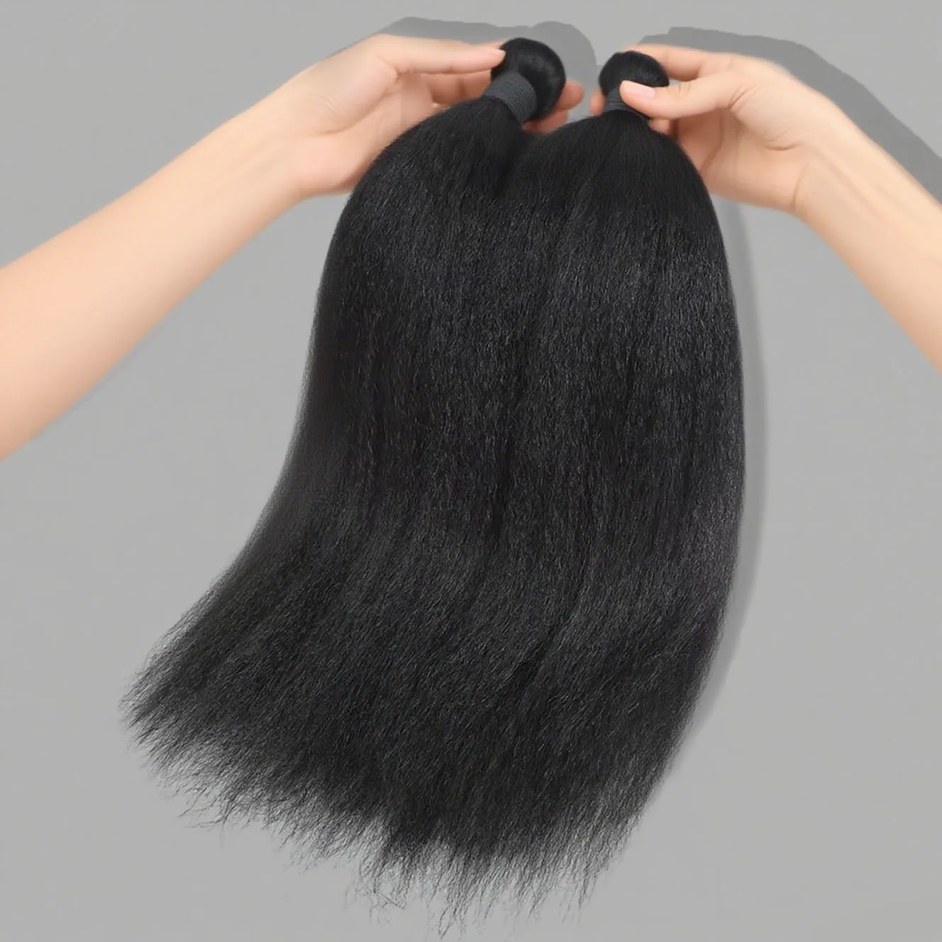 

Kerriebeauty Kinky Прямые человеческие волосы Пучок 20-30 дюймов Яки Прямые необработанные необработанные волосы Remy Virgin 3/4 шт. Лидер продаж пучков