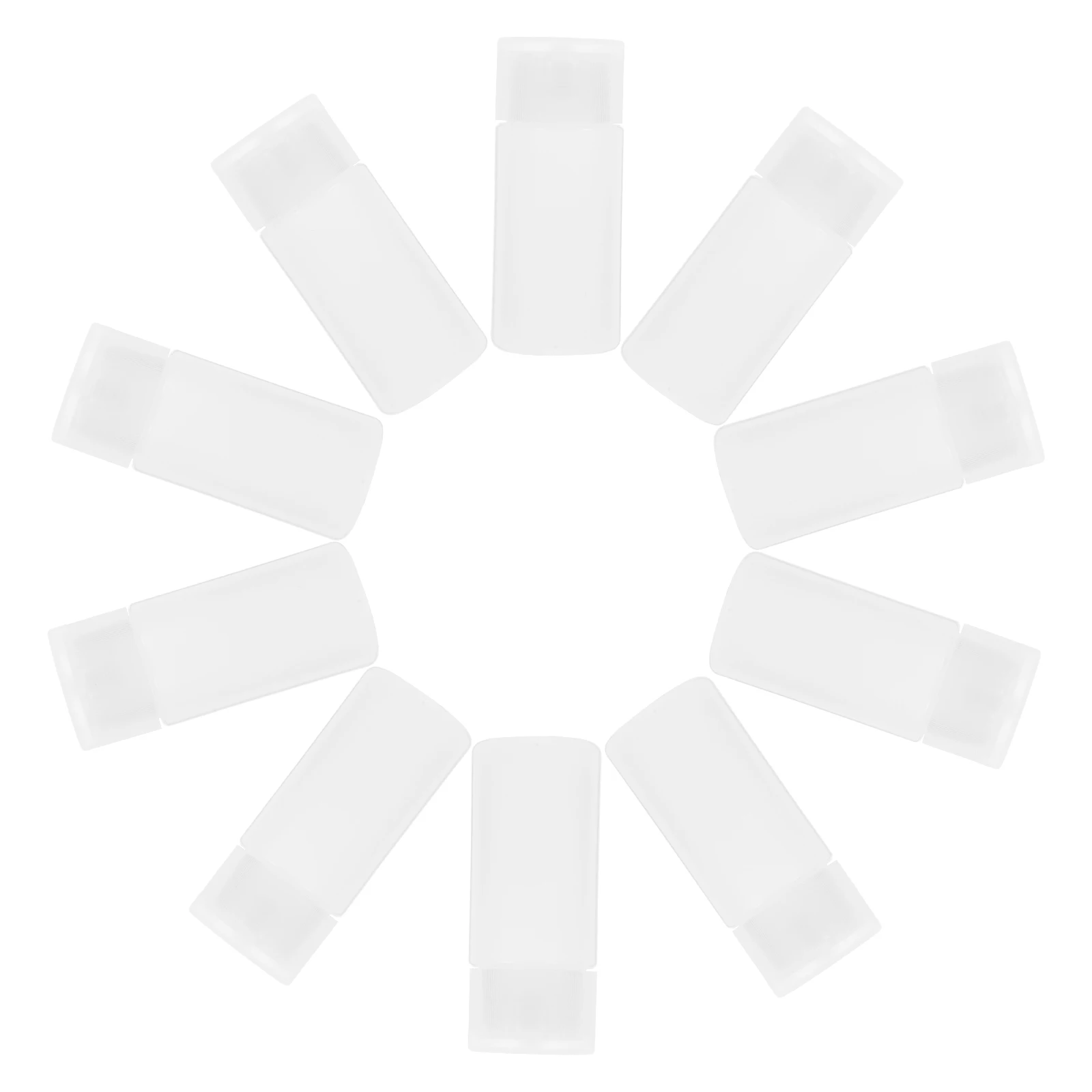 

10pcs 30ml PE Empty Refillable Travel Storage Bottles Leak Proof Lotion Plastic Flip Cap Reusable Liquid Holders