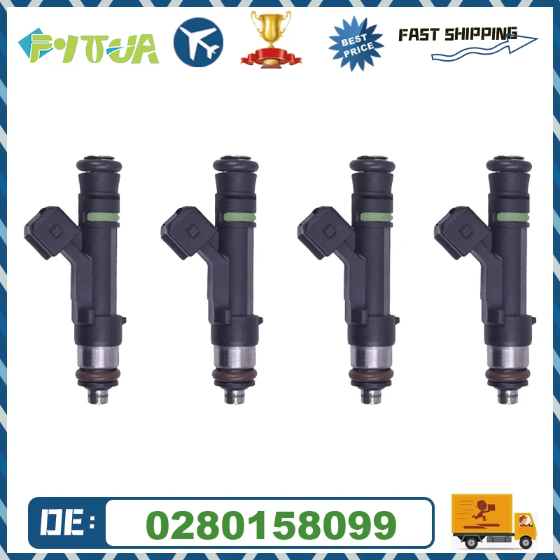 

4pcs High Quality fuel Injector 0280158099 for Bosch Chevrolet Captiva 2006- For Opel Antara 2.4L NEW