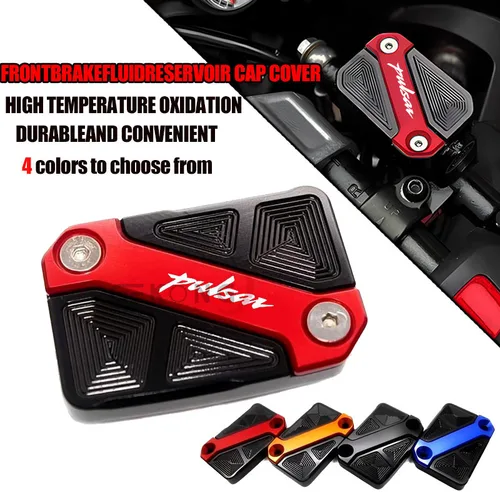 Ajuste para Bajaj Pulsar 200 NS 200 RS 200 AS 220 F Pulsar 180 150 Dominar 400 tapa de cilindro maestro cubierta de depósito de líquido de frenos delantero