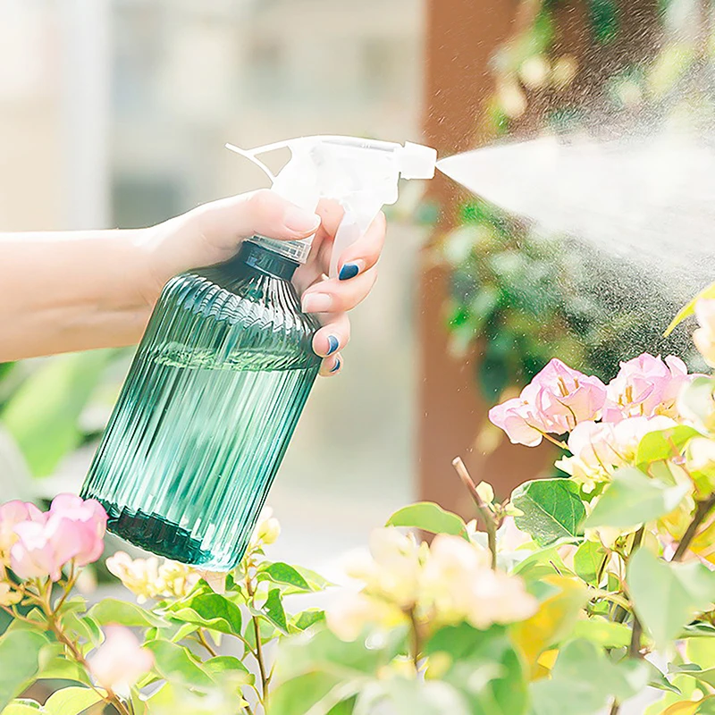 Botella pulverizadora de 500ml, regadera para riego de flores y plantas de jardinería, pulverizador de limpieza para desinfección del hogar en interiores