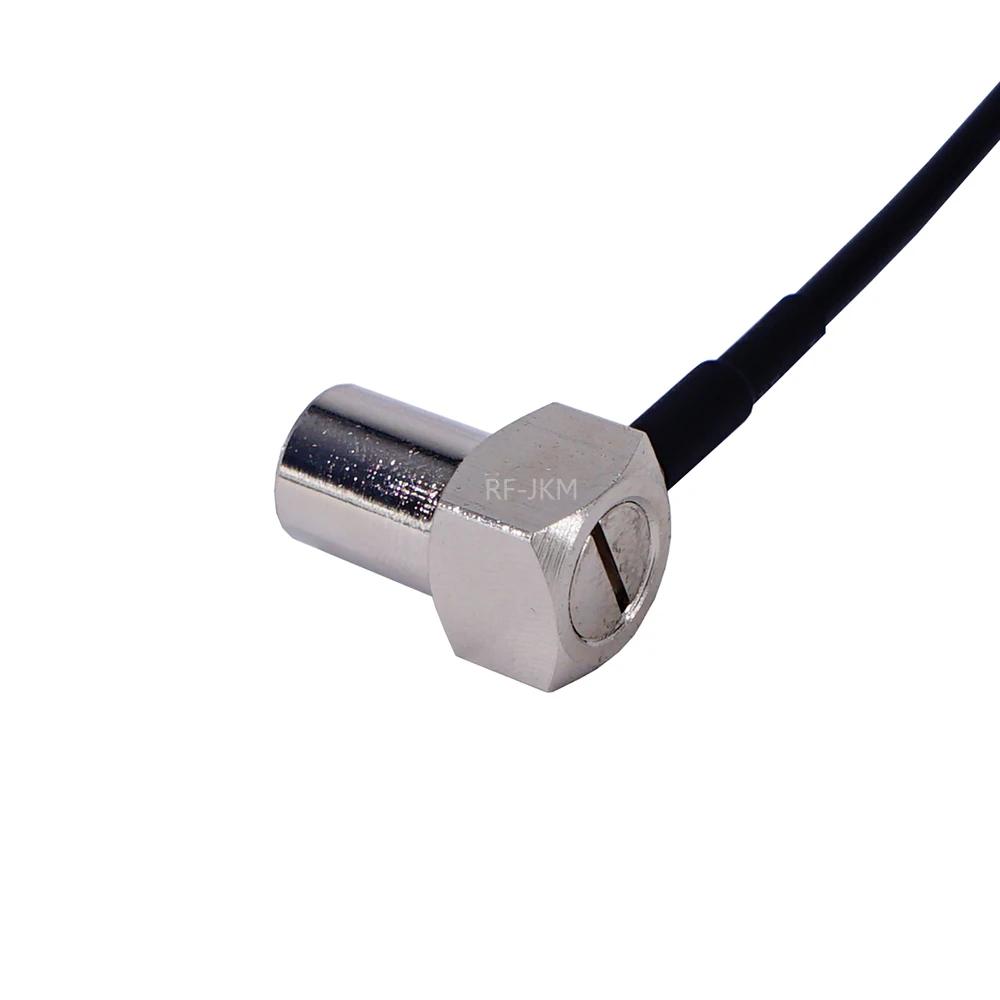 Zopf Koaxial Jumper RG174 Verlängerung Kabel TV stecker zu TV Stecker Beide Rechten Winkel 90 Grad RF Adapter kabel – Detail 3
