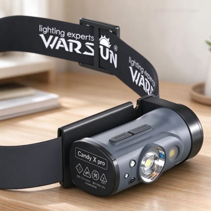 Warsun Headlamp Type-c Rechargeable Headlight Portable Rotating Powerfull Hunting Lights Flashlight Fishing Head Torch Outdoor