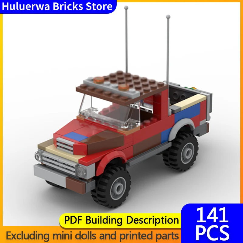 

City Car Model MOC Building Bricks Farm Transport Truck Modular Technology Children Holiday Gifts Assemble Toys Suit