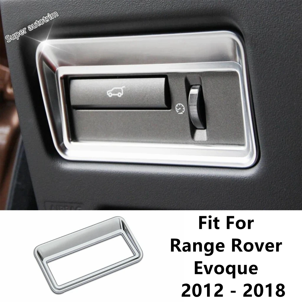 

Front Head Lights Lamps Headlamp Switch Button Panel Cover Trim For Range Rover Evoque 2012 - 2018 Matte Accessories Interior