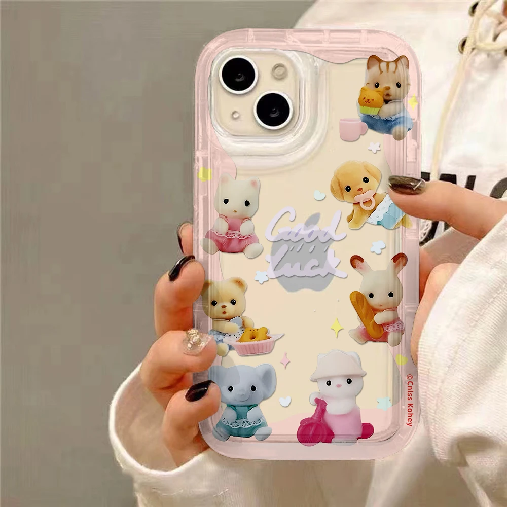 Clmj Vintage oso animales funda transparente de lujo para Samsung Galaxy S20 S20 S21 S21 S22 S23 S24 S25 Ultra Plus 5G Airbag a prueba de golpes