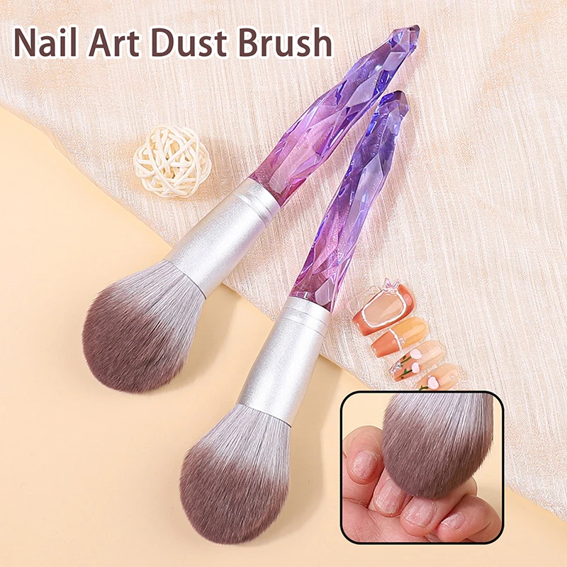 

Professional Nail Dust Cleaning Brush Manicure Brush Dazzling Powder Blush Brush Salon Makeup Beauty Nail Accessories Tools