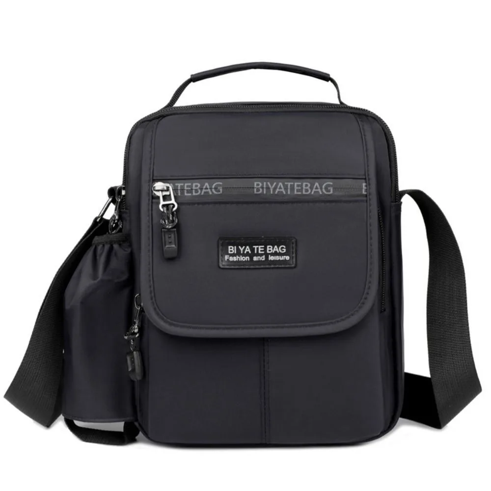 Multi-layer Crossbody Shoulder Bag Waterproof Zipper Business Messenger Bag Large Capacity Mini Handbag Purse Handbag Men Women