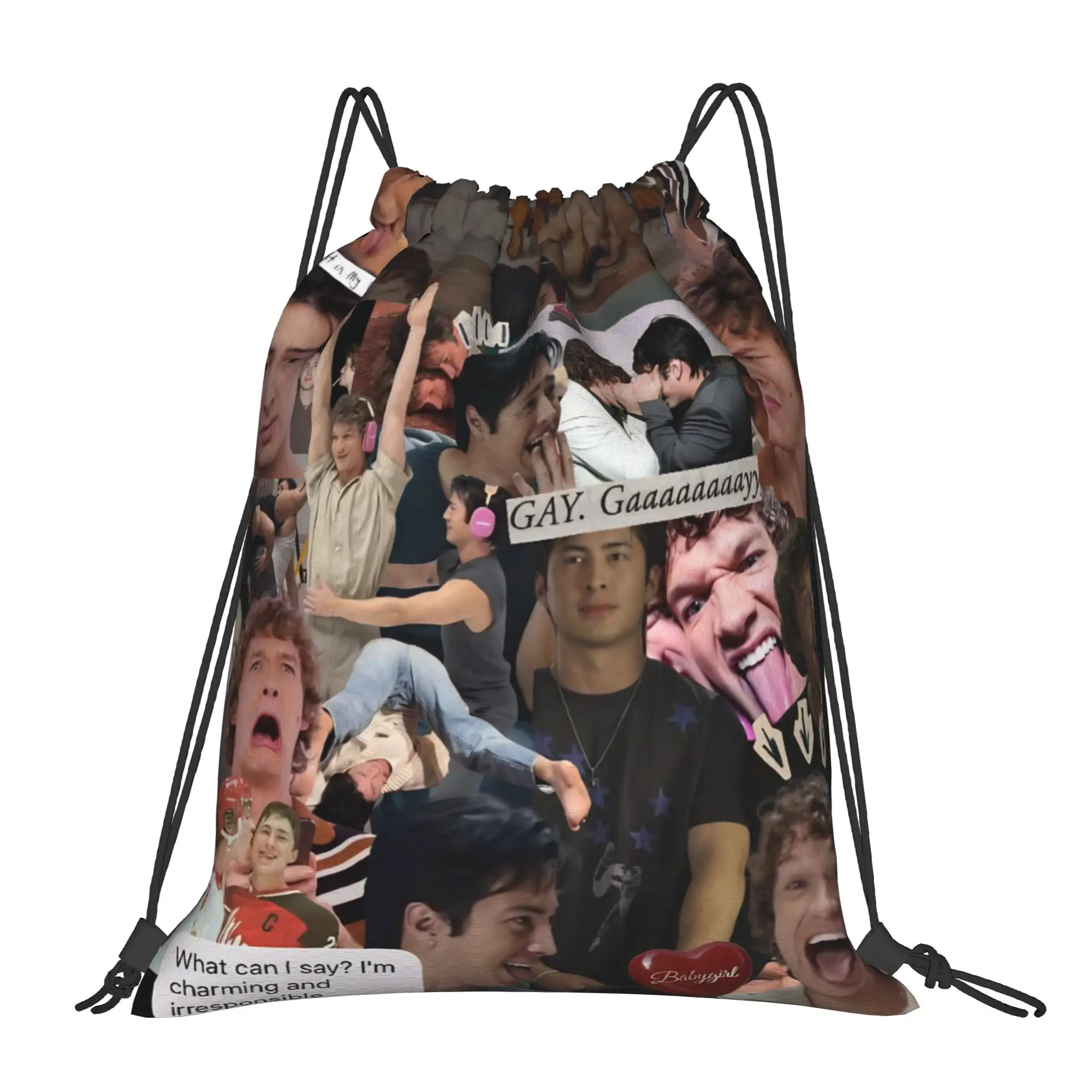 

Спортивный рюкзак-мешок Heated Rivalry с утягивающим шнурком, водонепроницаемый, для бега