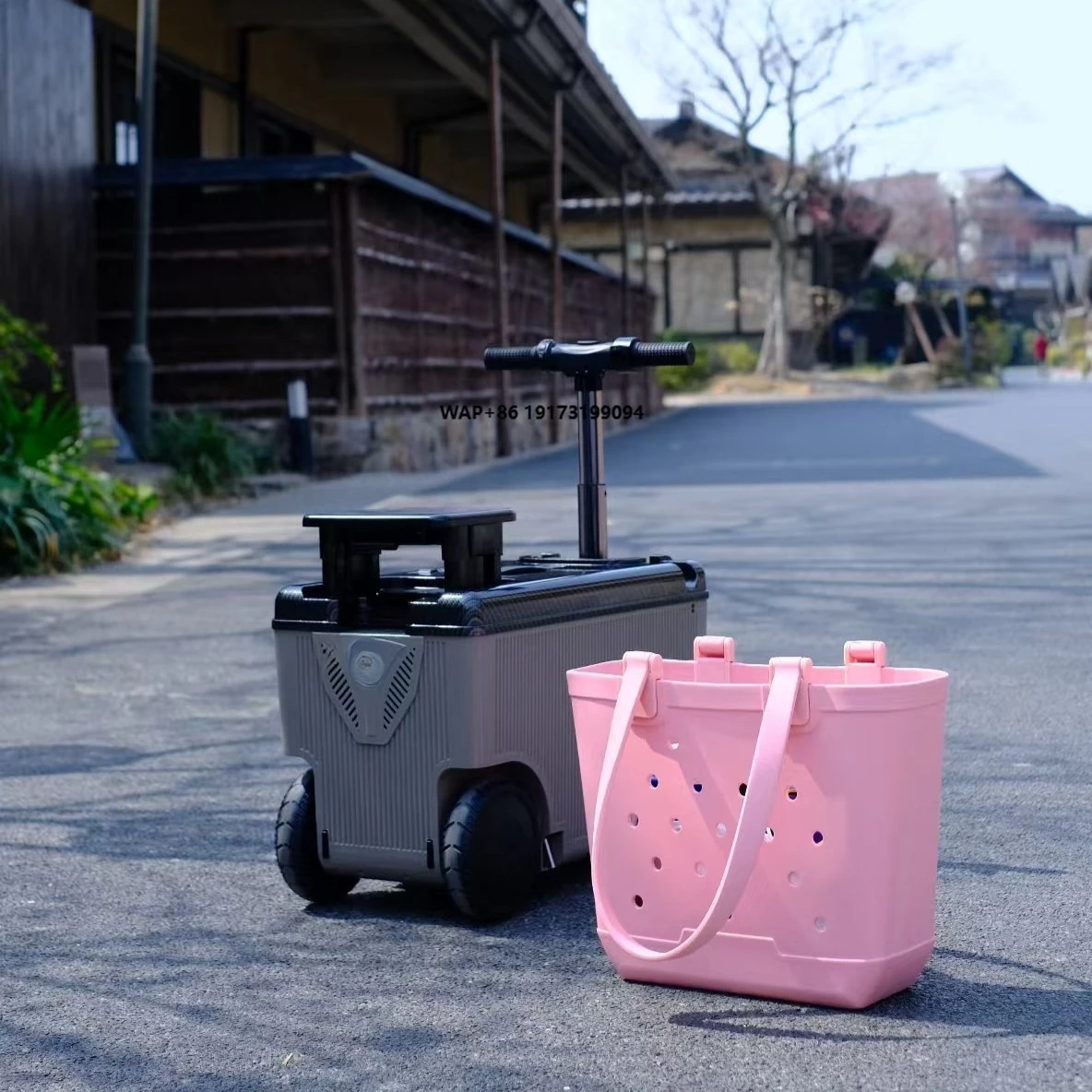 

FENGJIU Smart Sports Style Electric ABS Trolley Suitcase TSA Lock Spinner Wheels 20" Luggage Zipper Closure Bluetooth USB Direct