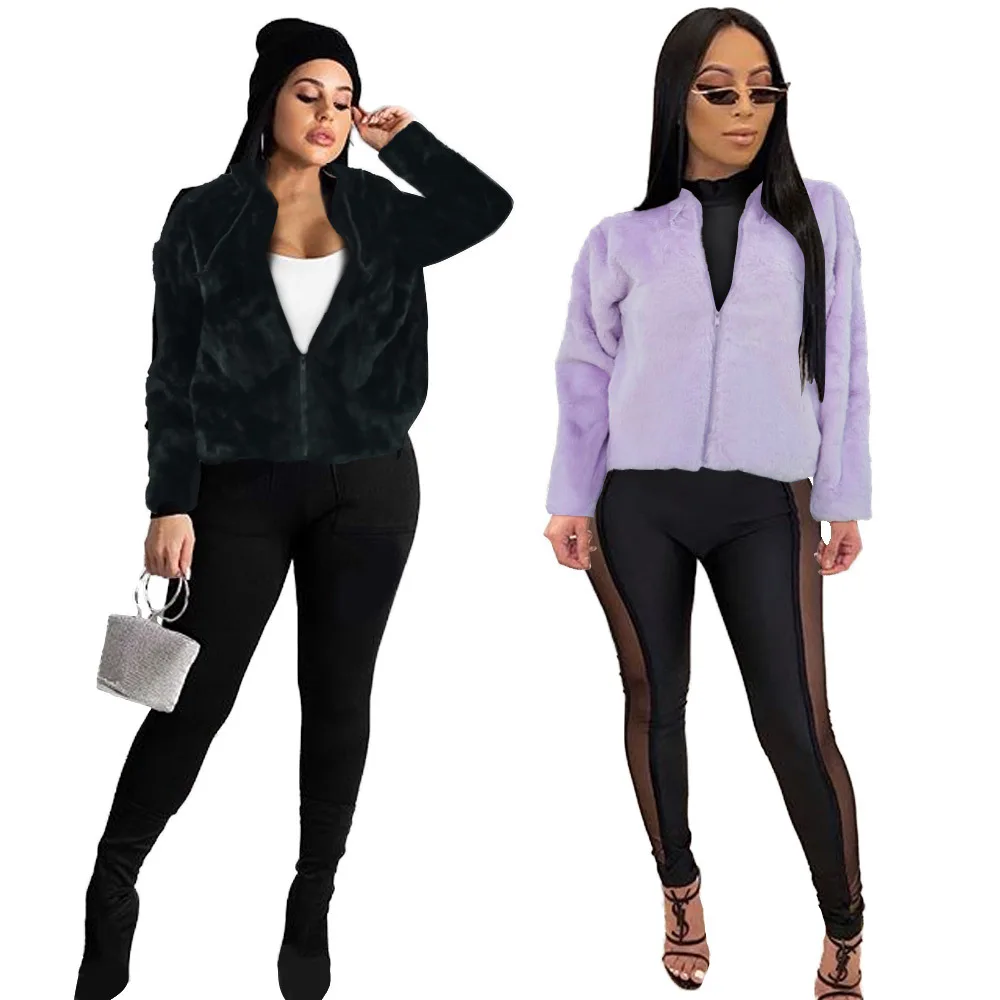 

Women's Casual Faion Plu Jaet with Cap Double Sided Thiened Long Sve Loose Fit ort Coat Goat Camere Pure Color
