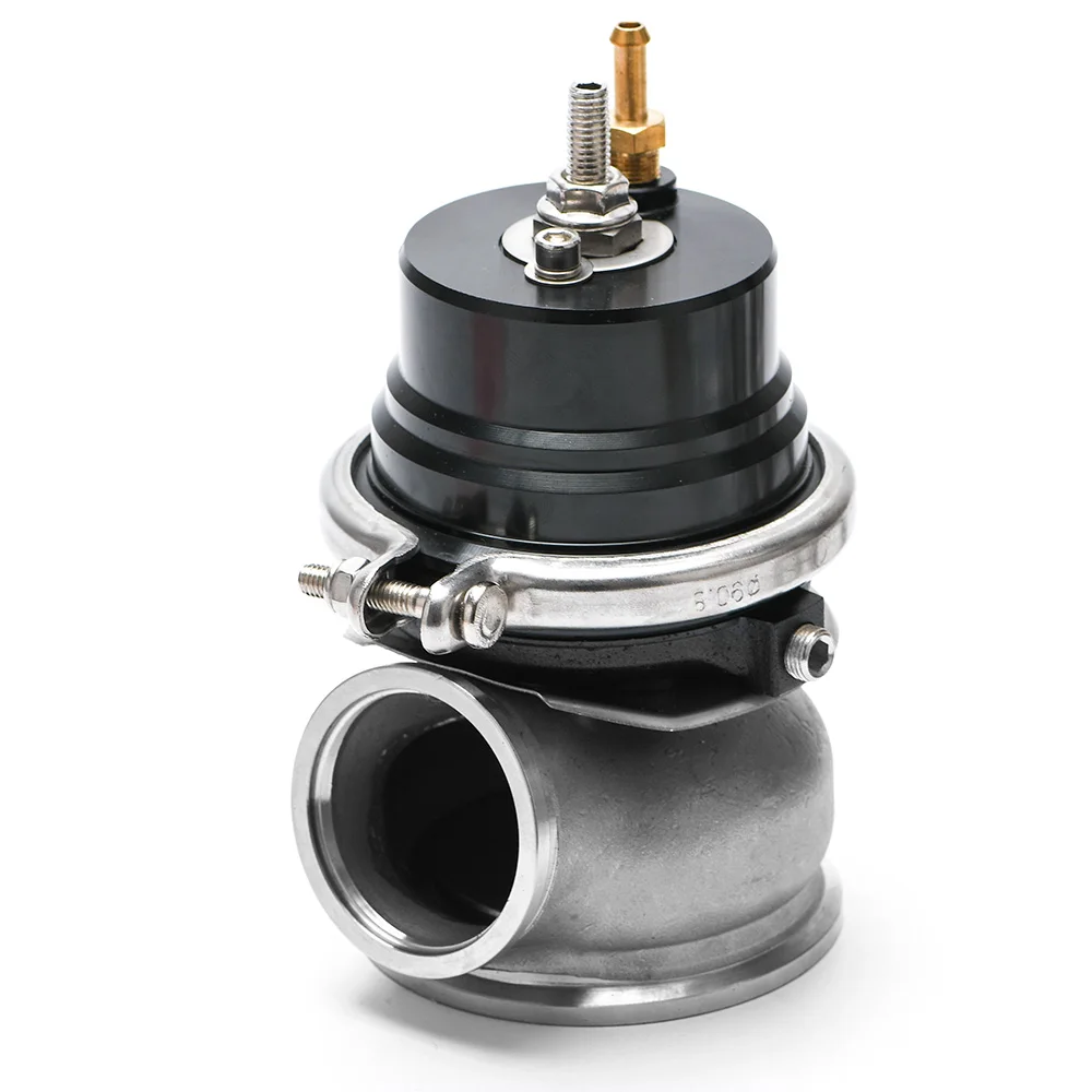 PQY - 60mm Wastegate Turbo External Kit With V-band Flange & Clamp Universal Turbo External Waste Gate For Turbo Manifold 5891BK
