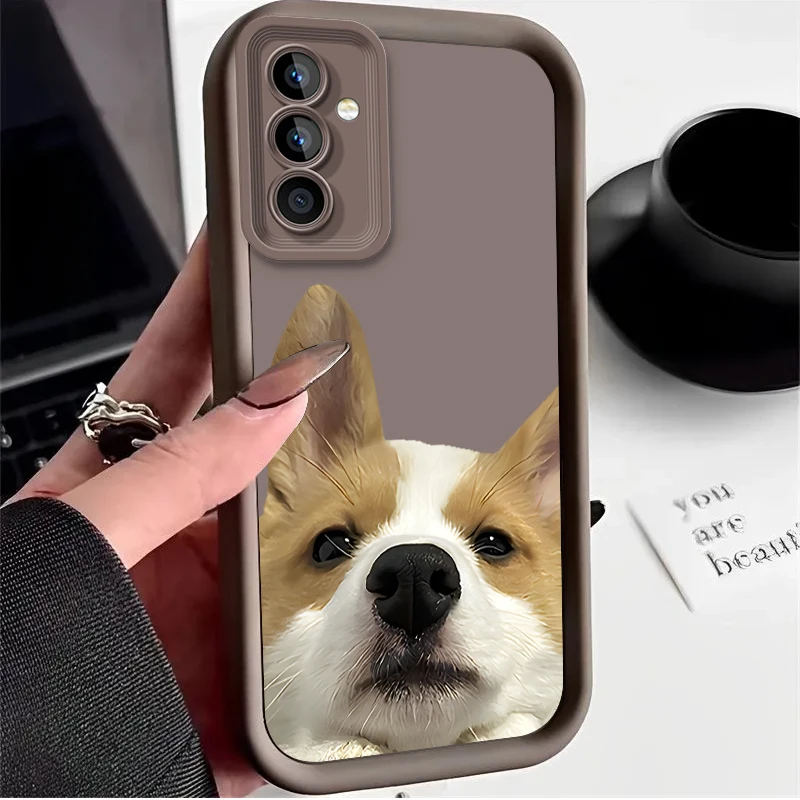 Schattige Hond Telefoon Hoesje Voor Samsung Galaxy A31 A30 A24 A23 A22 A 21S A 20S A20 A14 A13 A12 4G A11 Eu A 10S A05 A 05S A04 A03 Effen Cover