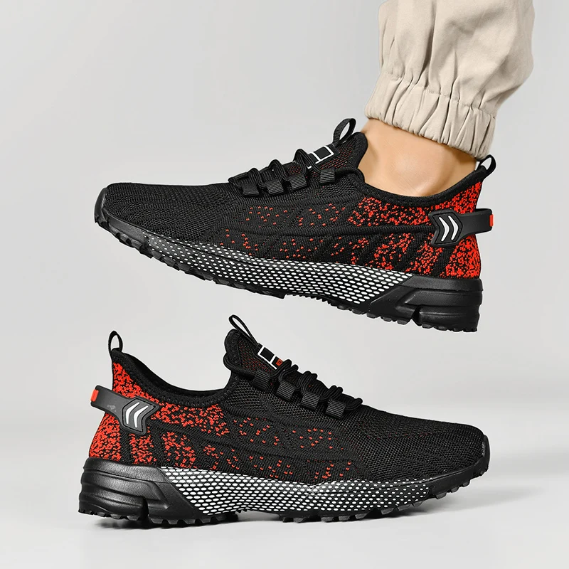 Men's summer new light breathable outdoor fashion casual sneakers soft-sole speed running shoes comfortable racing sports shoes