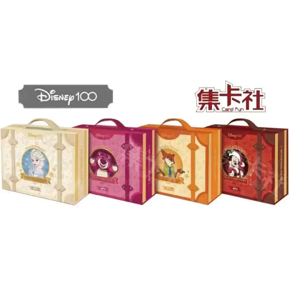 Disney 100th Anniversary Happy Celebration Cards Mickey Friends Zootopia Stitch Bear Collection Card Kids Toy Gift