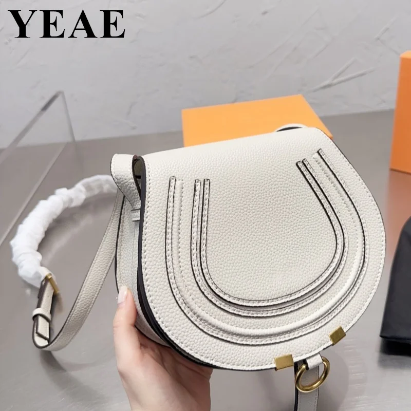 Luxury Brand Crossbody Bags For Women Fashion Designer Genuine Leather Saddle 2023 Woman Shoulder Bag Female Handbag Purses