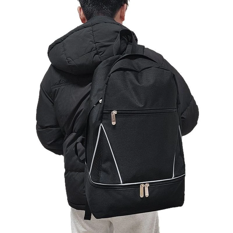 Football Training Backpack,Customizable Night‑Reflective Sports Storage Bag with Independent Shoe Compartment forSoccer Training