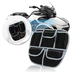Motorcycle Front Trunk Lid Storage Bag For Can Am Spyder F3 F3S F3T F3L 2015-2024 F3 Luggage Storage Bag Mesh Pocket Bag