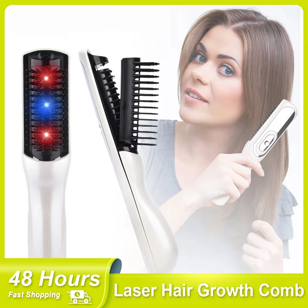 

Laser Hair Growth Comb Progressive hair therapy Hairbrush Scalp Massager Infrared Health Hair Regrowth Laser Anti-loss Treatment
