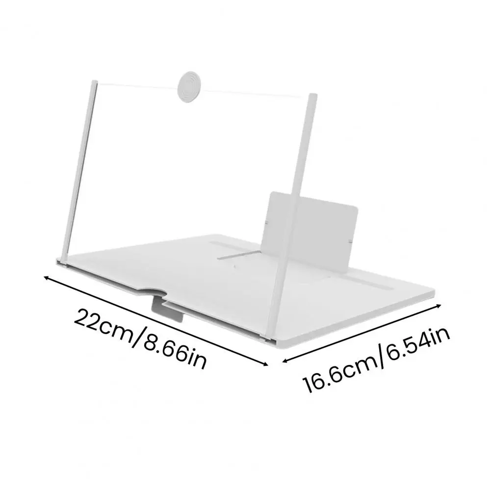 Screen Magnifier for Cell Phone 10/12-inch Foldable Phone Screen Magnifier Adjustable Height Mobile Screen Enlarger Lightweight