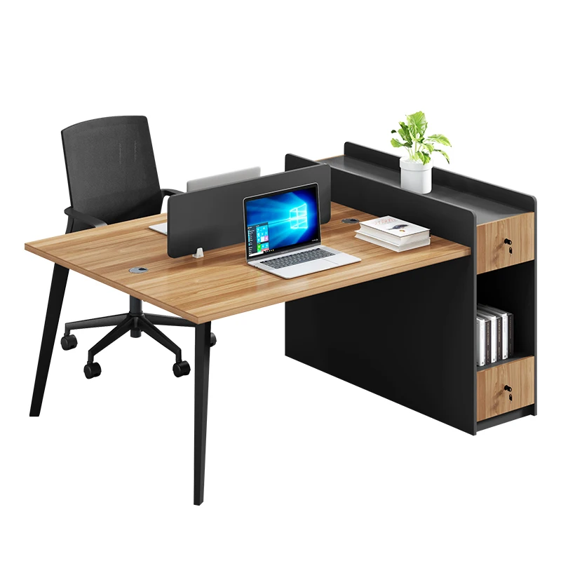 Zitai Made in China Custom Color Size Office Table Modern Work Station Desk 4 Person Workstations for Staff Employee