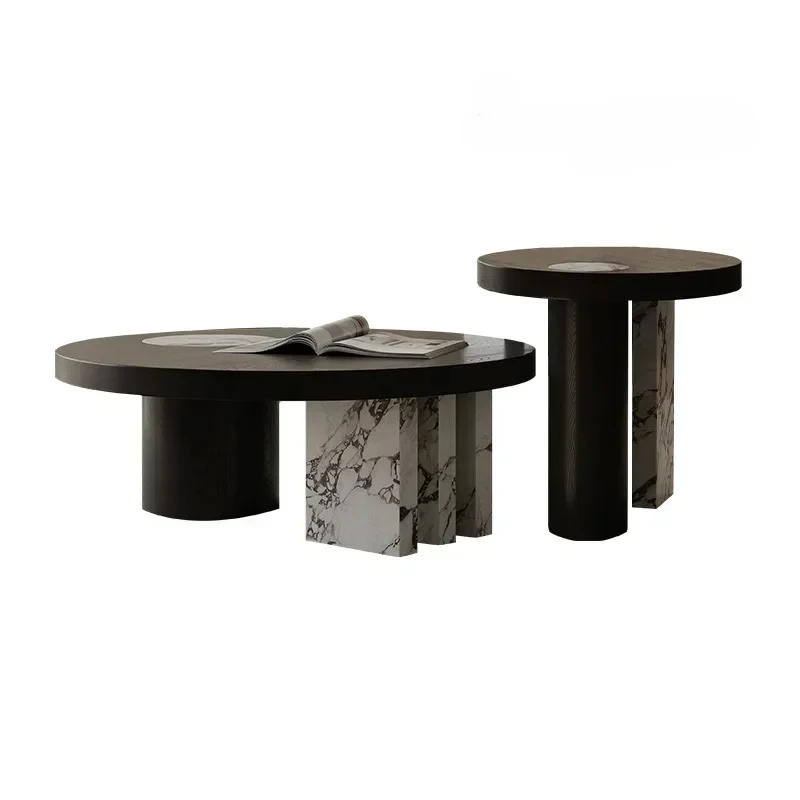

French Style Combined Tea Table round Minimalist Creative Living Room Home Treasure Tea Table Combination