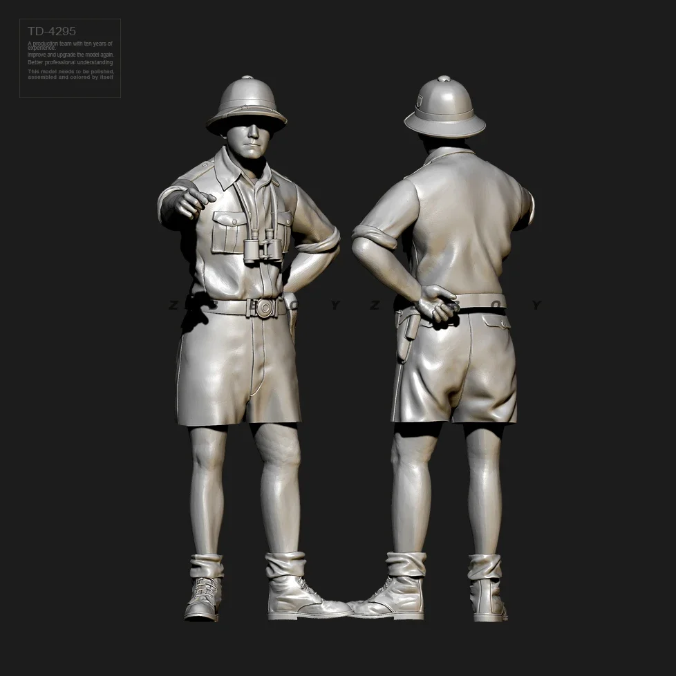 1/35 50 mm Resin Soldier Modellbausatzfigur farblos und selbst zusammengebaut TD-4295