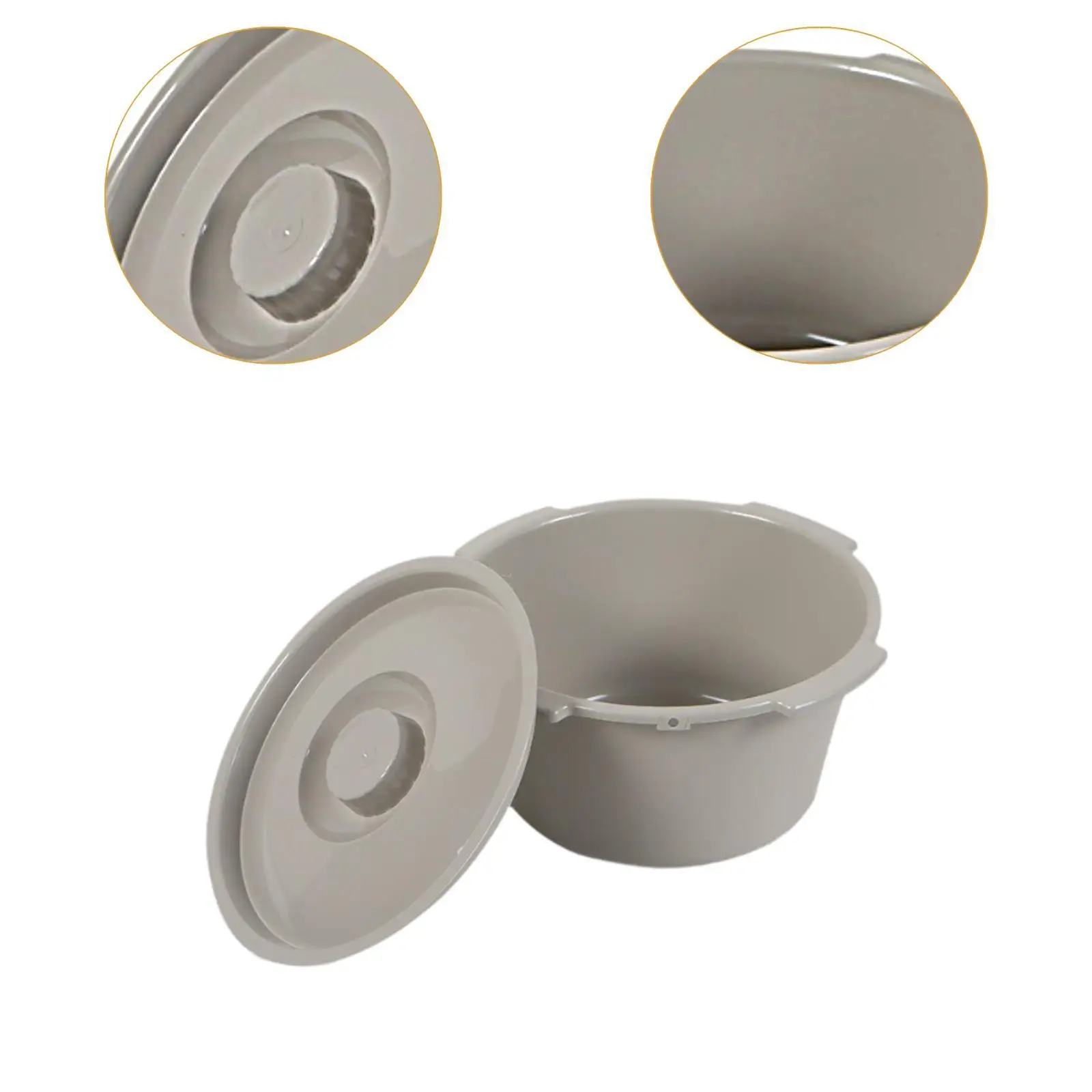 

Commode Replacement Bucket with Lid Mobile Toilet Commode Pail for Toilet Bathroom Elderly Commode Pail Bucket