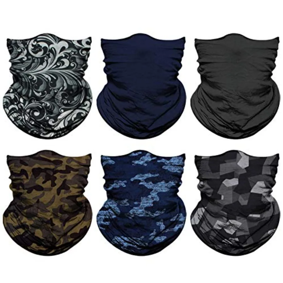 

Venswell Neck Gaiter Face Mask Men Women, Seamless Bandana Rave Face Cover Scarf Mask, Balaclava, Headband, Head Wrap, Headwear