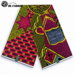 Veritable Wax African Wax Fabric Nigerian Ankara Block Prints Batik Hollandaise Fabric Dutch Pagne 100% Cotton For Sewing VL-304