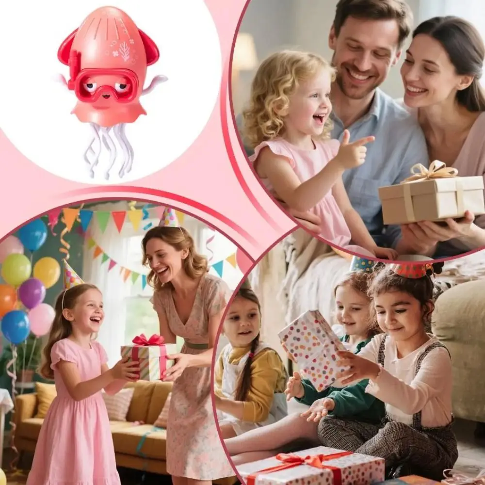 Plastic Electric Dancing Octopus Toy Interactive Swinging Crawling Interactive Octopus Toy Movable Craft Decor