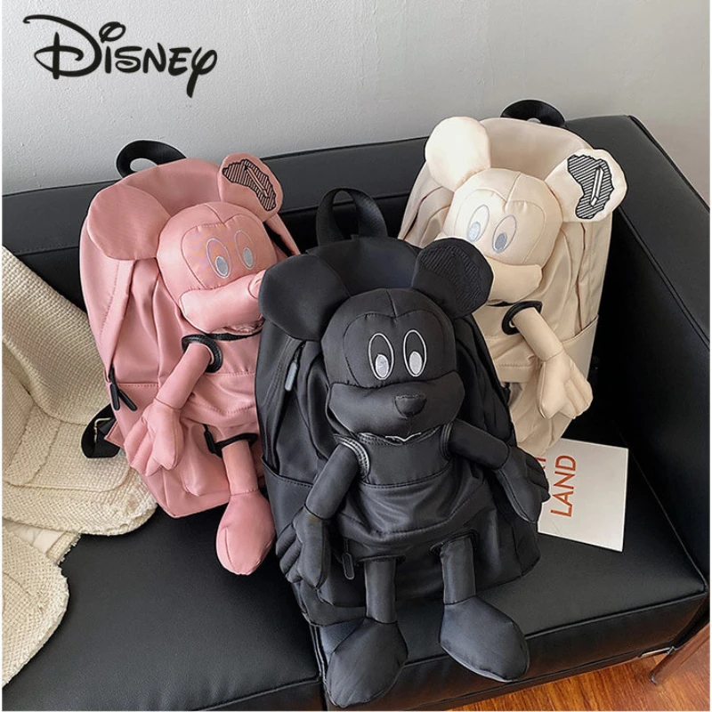 Disney Mickey Doll New Fashion Backpack Cartoon Casual Large Capacity Student Backpack High-quality Versatile Travel Backpack