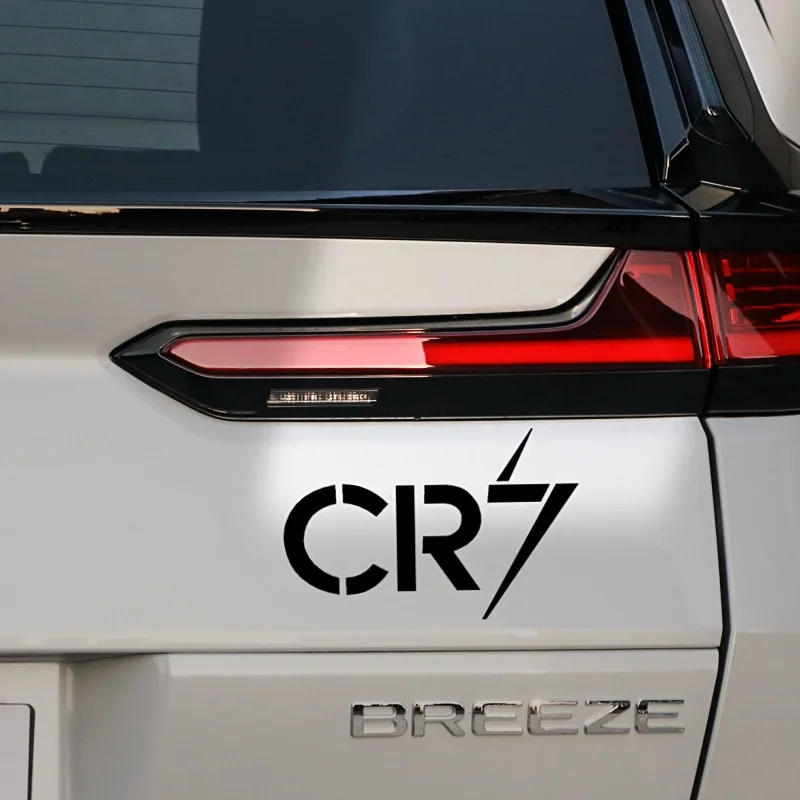ملصقات السيارات CR7 رونالدو الشارات العاكسة لنافذة الزجاج الأمامي جذع الوفير الدراجات النارية المحمول باد الهاتف D2 #3