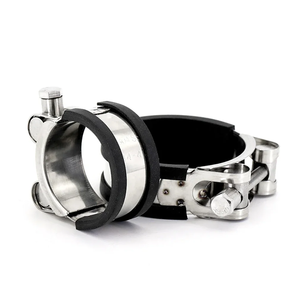 1Pc 316Stainless Steel Rubber Strip Strong Clamp Water Pipe Oil Pipe Reinforced European Style Clamp Fixed Pipe Clamp Joint Tool