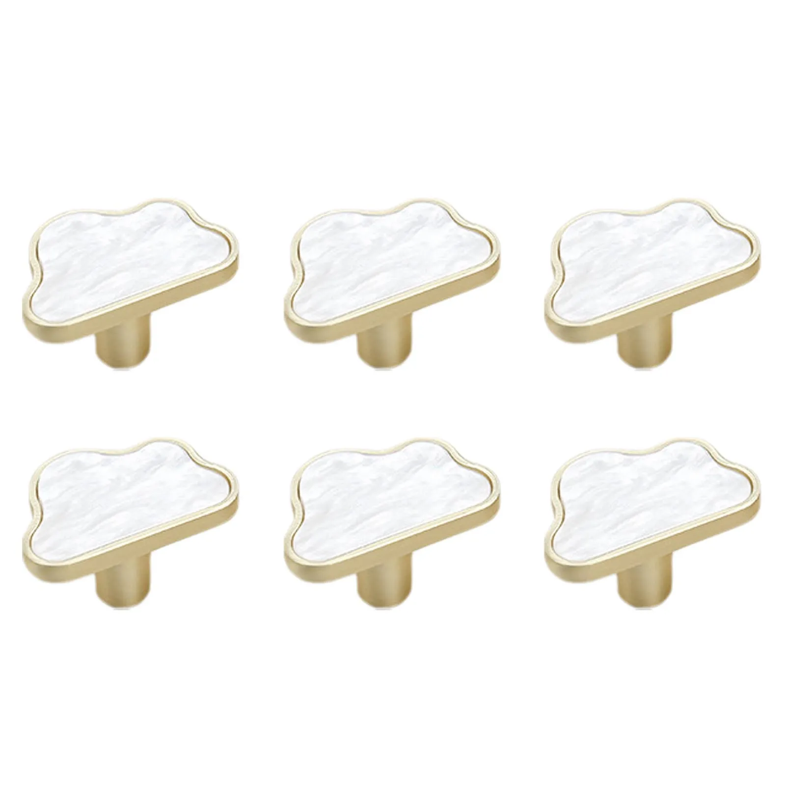 

6pieces Decorative Cloud Kitchen Cabinet Knobs Set Of 6 For Furniture Accessories 6 Pack Creative C