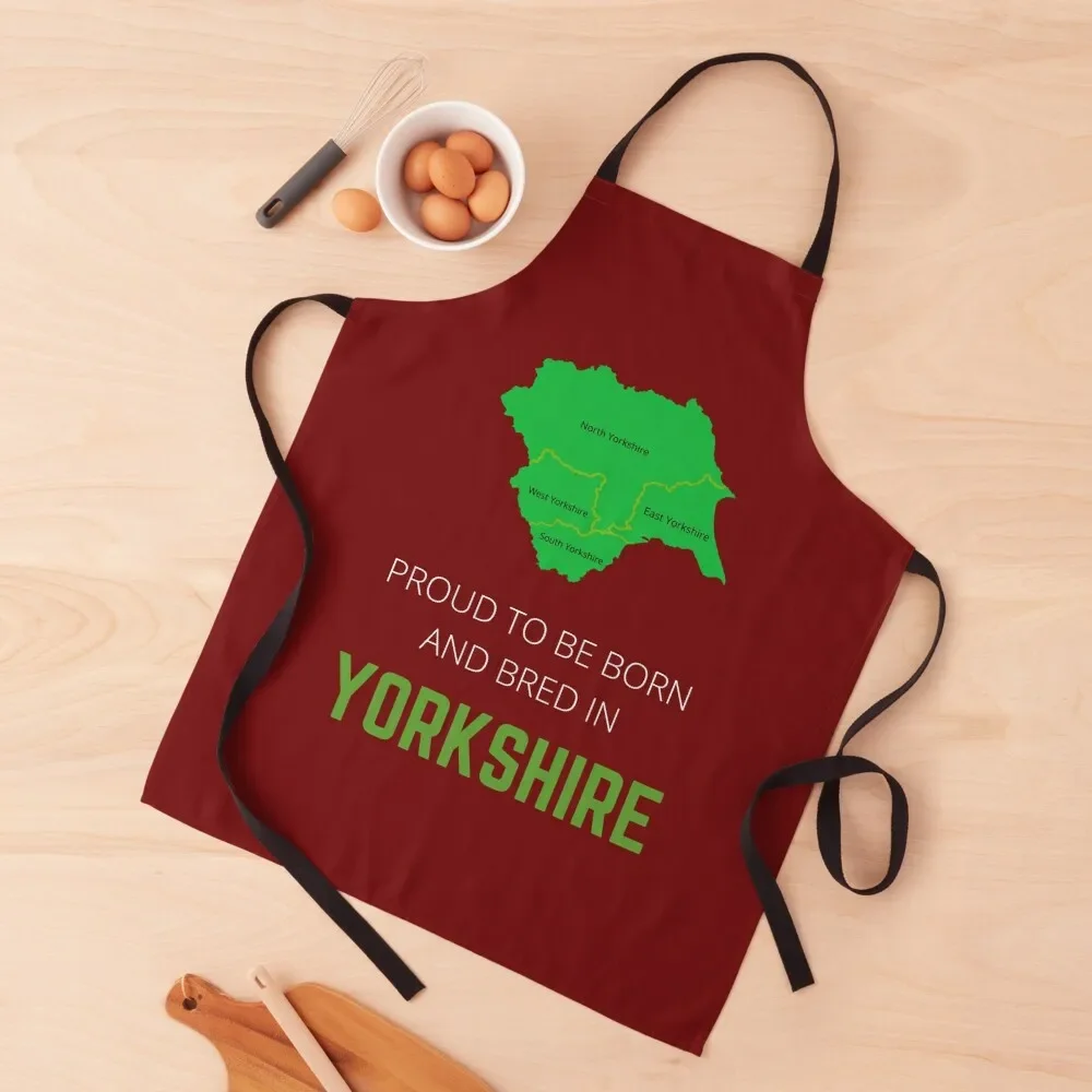 Proud to be born and bred in Yorkshire Apron Kitchen Front useful gadgets for home for home useful pieces Apron